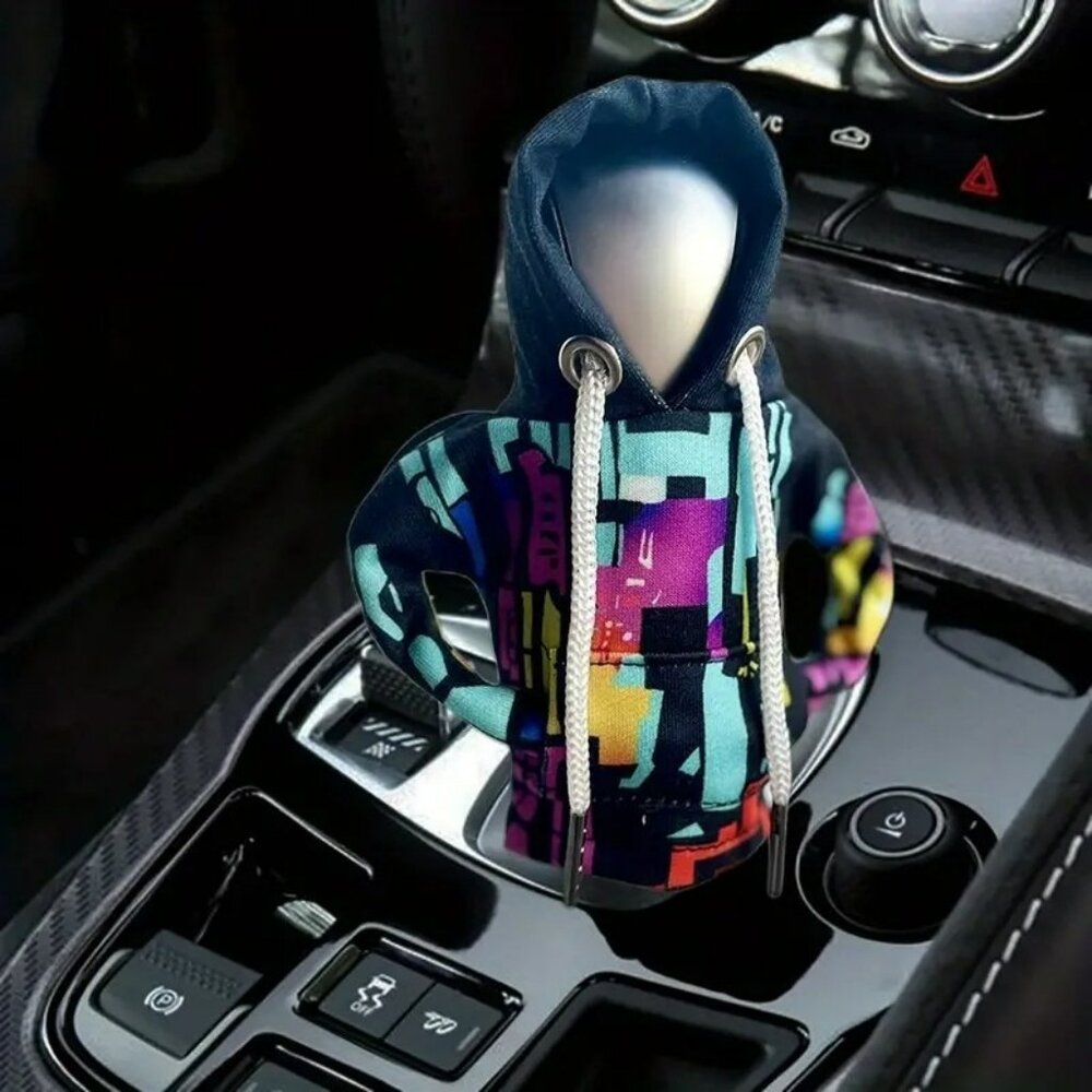 Gothic Punk Pattern Hooded Sweatshirt Gear Shift Cover (SKU #3060)